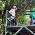 Ziplining above the canopy