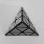 black and white pyramid illustration