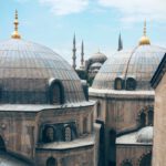 photography of mosque buildings